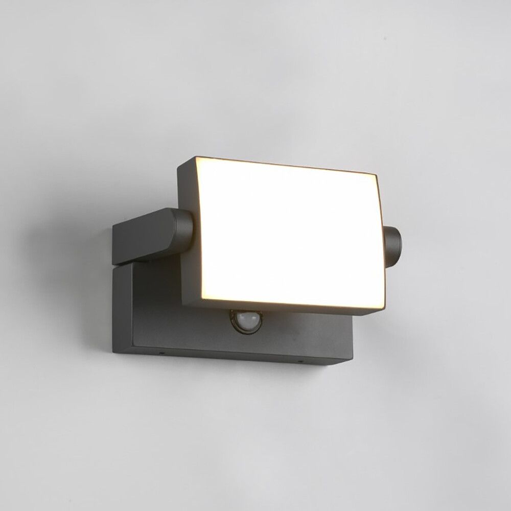 Ulkoseinävalaisin Trio Kansas liiketunnistimella antrasiitti 20 x 10 cm