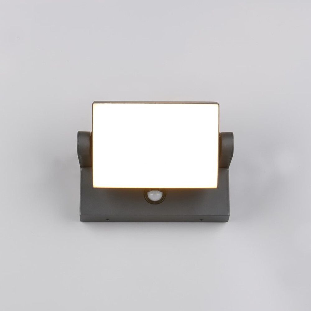 Ulkoseinävalaisin Trio Kansas liiketunnistimella antrasiitti 20 x 10 cm