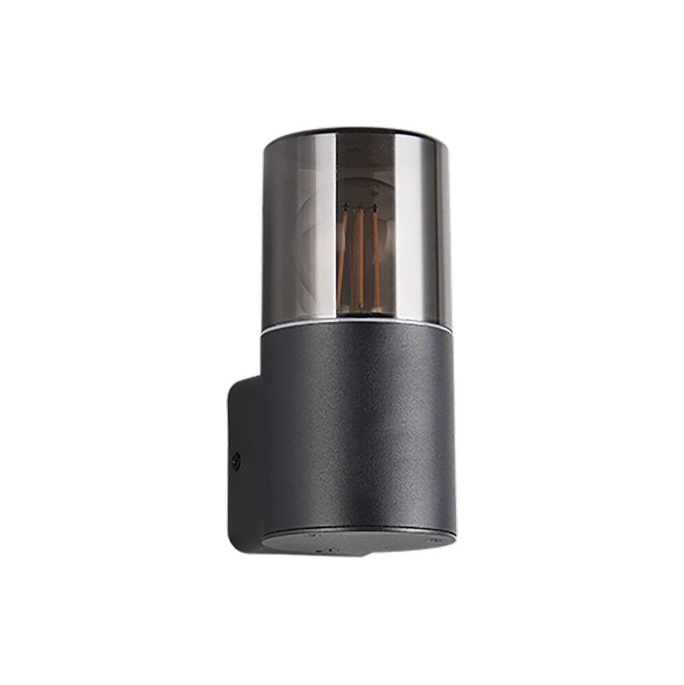 Ulkoseinävalaisin Trio Hoosic mattamusta 8 x 17 cm