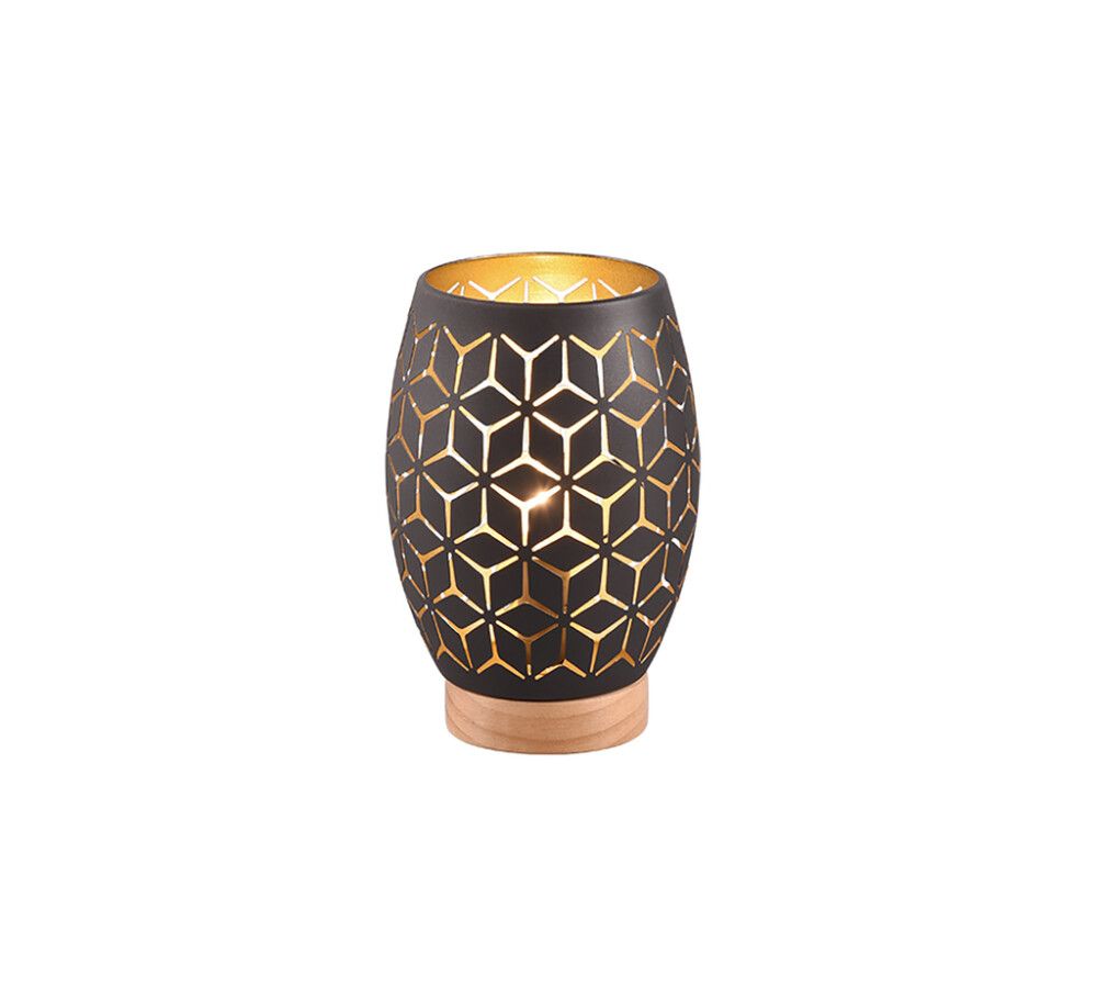 Pöytävalaisin Trio Bidar musta/kulta