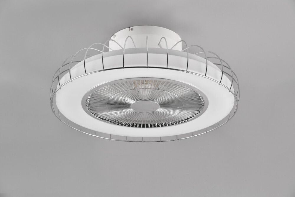 Tuuletinvalaisin Trio Sandfjord WiZ kromi Ø 52 cm