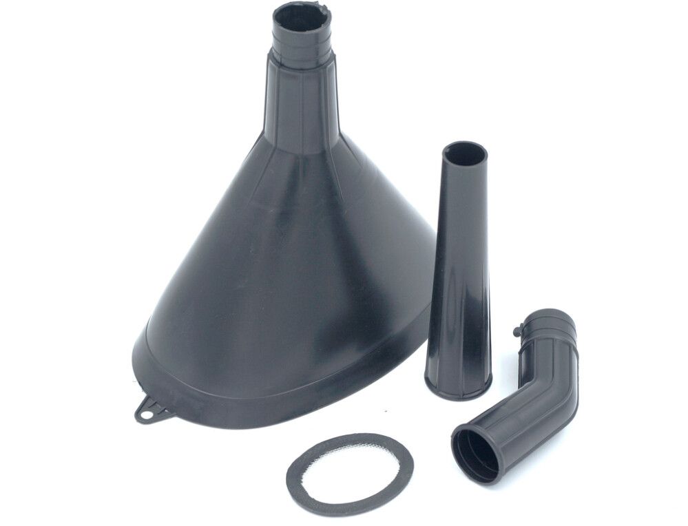 Suppilo kolmeosainen musta