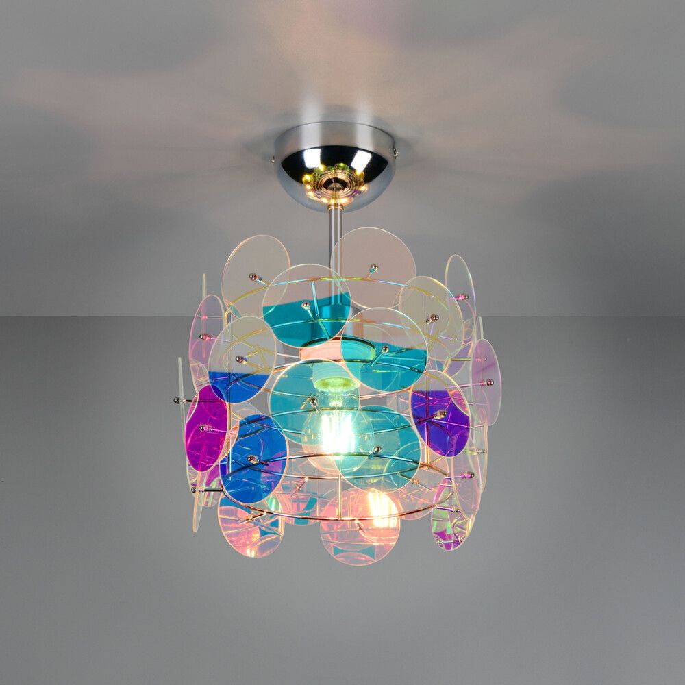 Kattovalaisin Trio Iride kromi Ø 25 cm