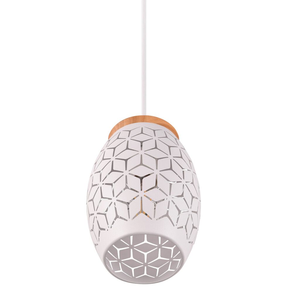 Riippuvalaisin Trio Bidar mattavalkoinen Ø 15 cm