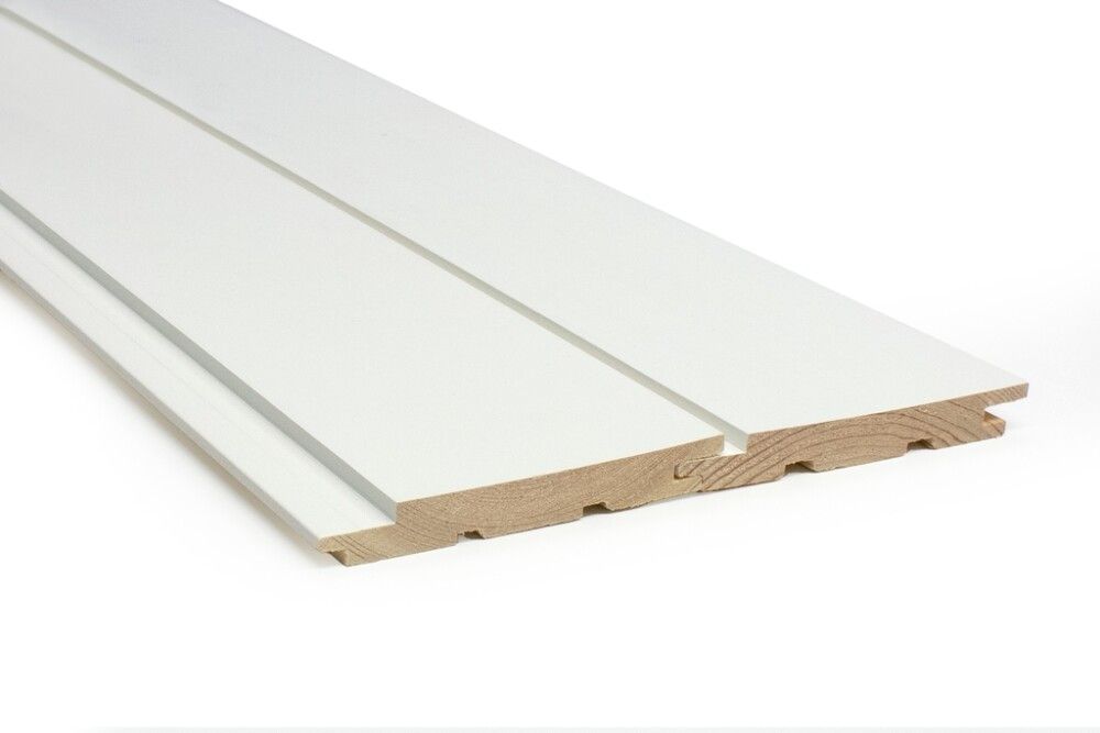 Sisustuspaneeli Siparila Kaste Valkoinen 15 x 120 x 2350 mm