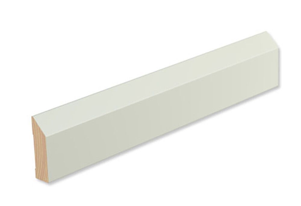 Peitelista/jalkalista 4 kpl Siparila VIIVA 20 x 70 x 3600 mm puhdas valkoinen