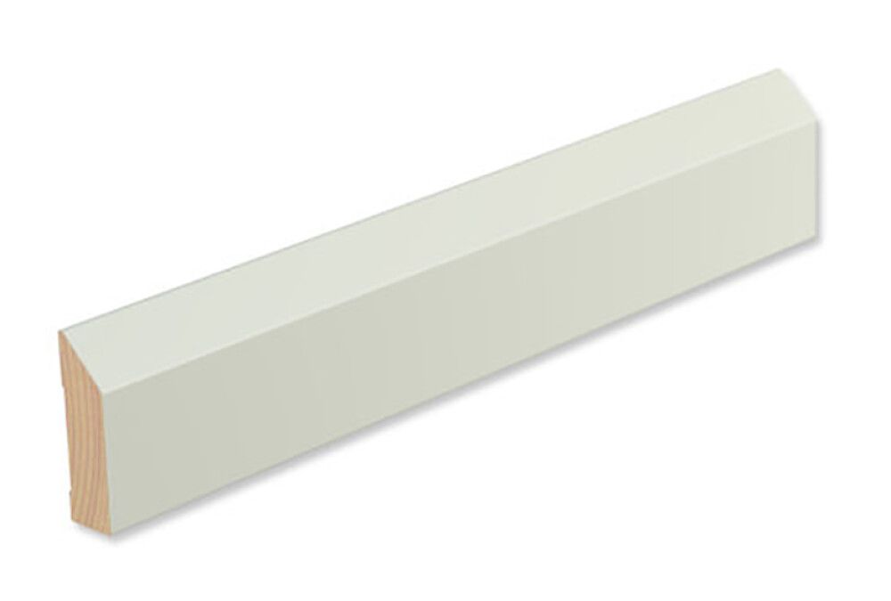 Peitelista/jalkalista 4 kpl Siparila VIIVA 20 x 70 x 3600 mm puhdas valkoinen