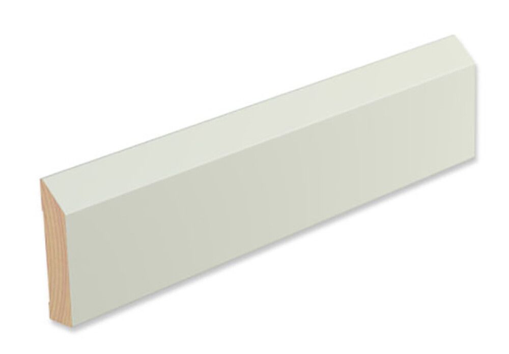 Peitelista/jalkalista 4 kpl Siparila VIIVA 20 x 90 x 3600 mm puhdas valkoinen