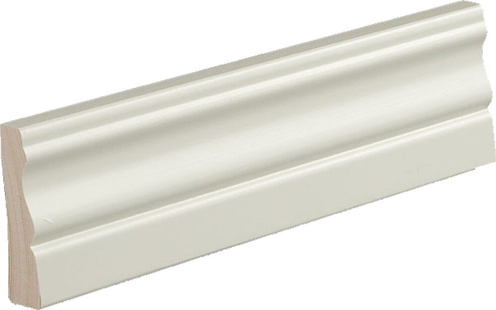 Peitelista/jalkalista 5 kpl Siparila KUMPU 15 x 56 x 3600 mm puhdas valkoinen