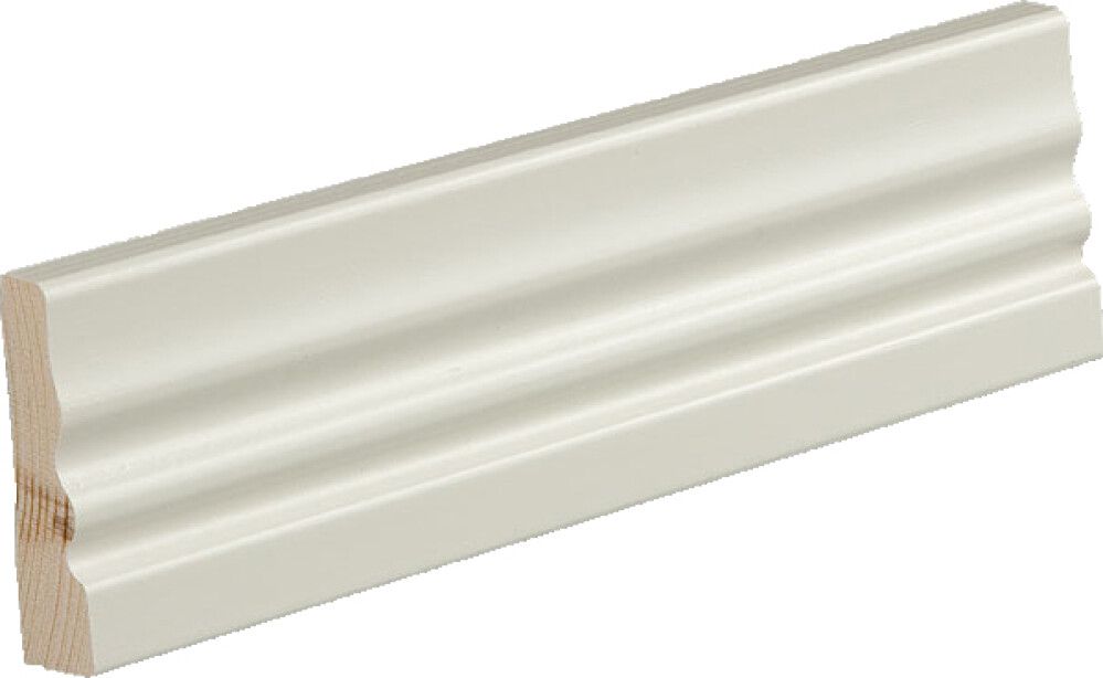 Peitelista/jalkalista 5 kpl Siparila KINOS 15 x 56 x 3600 mm puhdas valkoinen