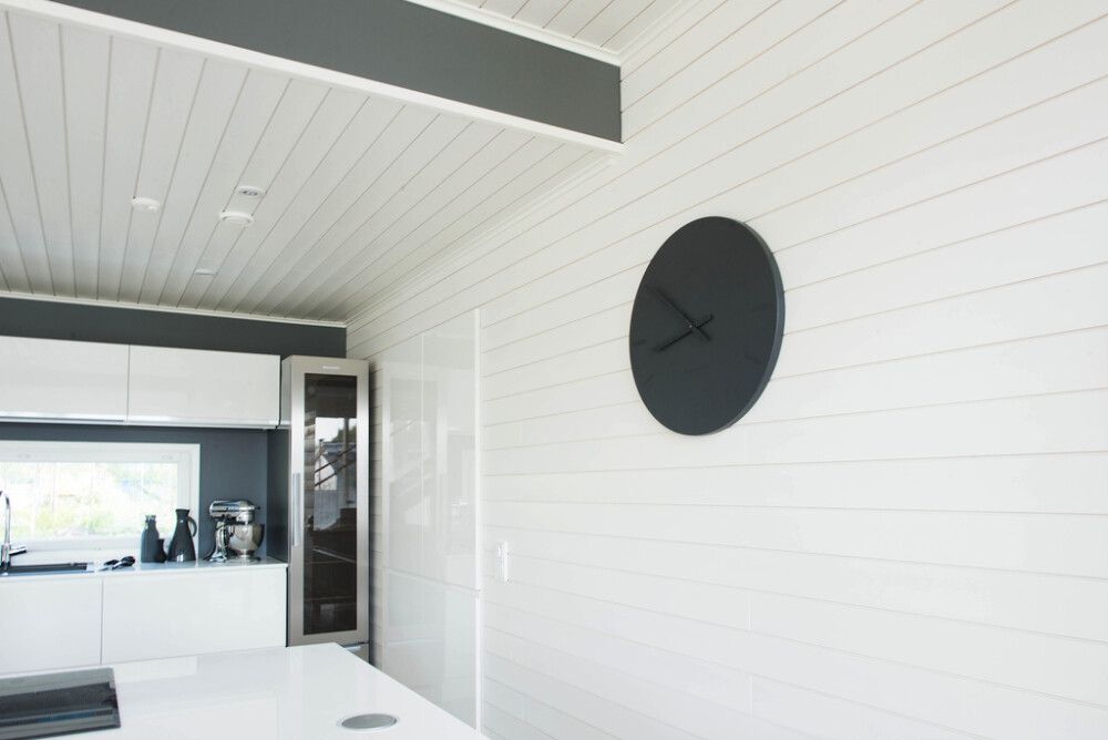 Sisustuspaneeli Siparila Kiille Puhdas Valkoinen 15 x 120 x 2350 mm