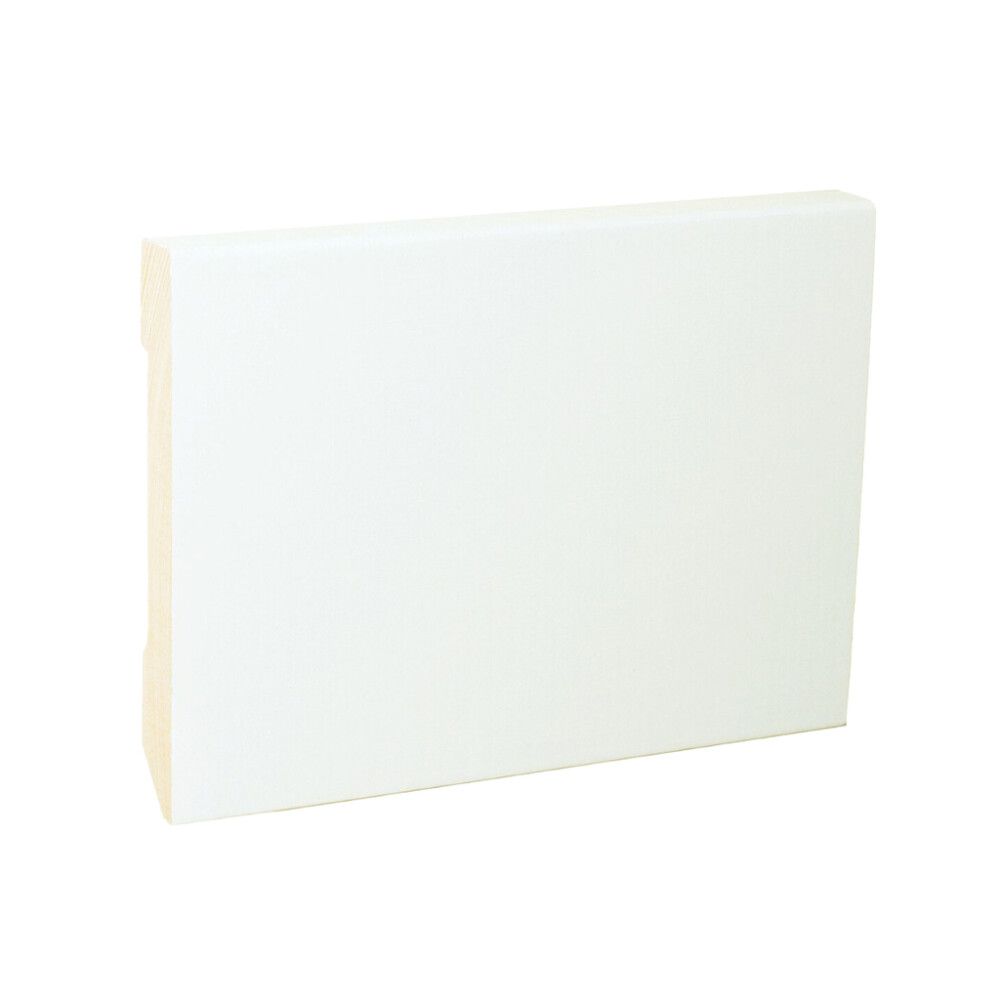 Jalkalista 5 kpl Siparila KIILLE 12 x 90 x 3600 mm puhdas valkoinen