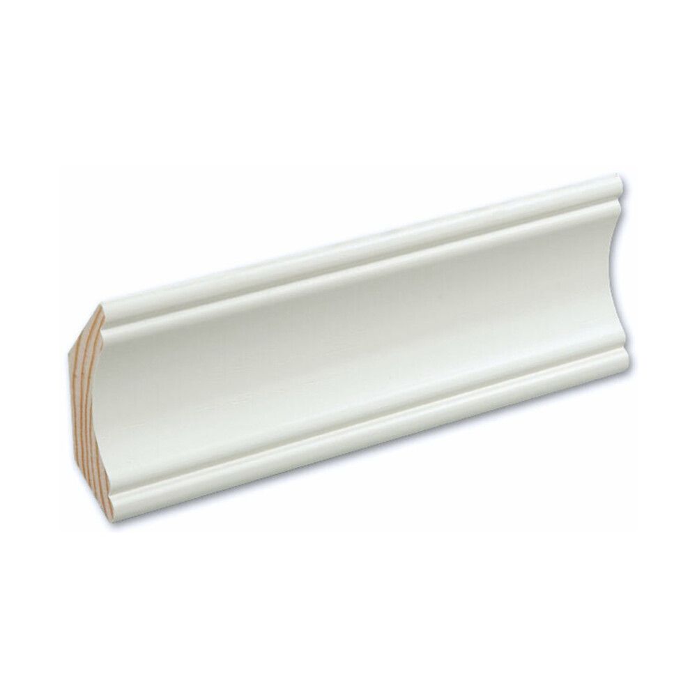 Kattolista 5 kpl Siparila VANA 15 x 60 x 3600 mm puhdas valkoinen