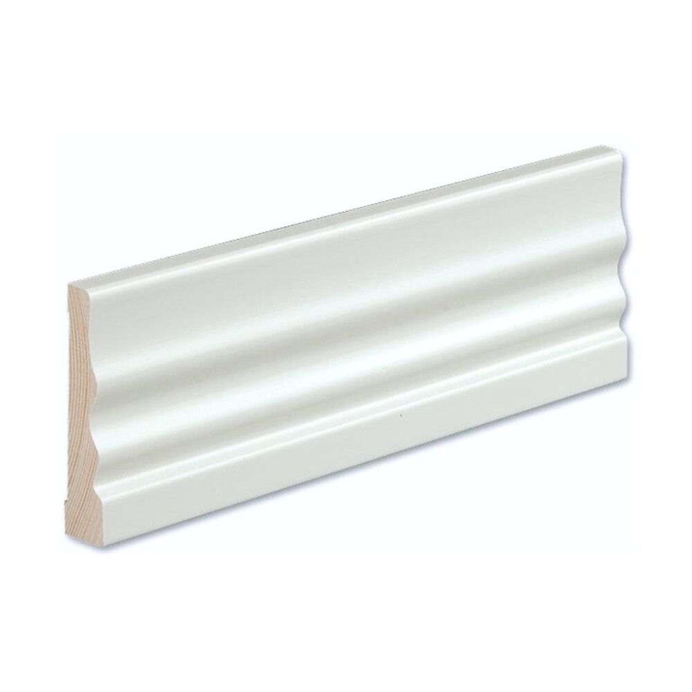 Peitelista/jalkalista 5 kpl Siparila KINOS 15 x 70 x 3600 mm puhdas valkoinen