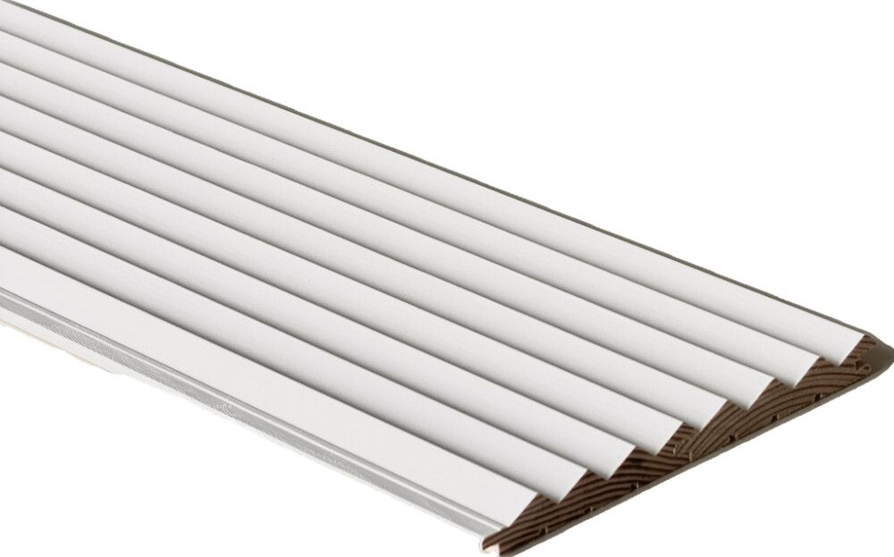 Sisustuspaneeli Siparila VIRE puhdas valkoinen 15 x 90 x 3600 mm