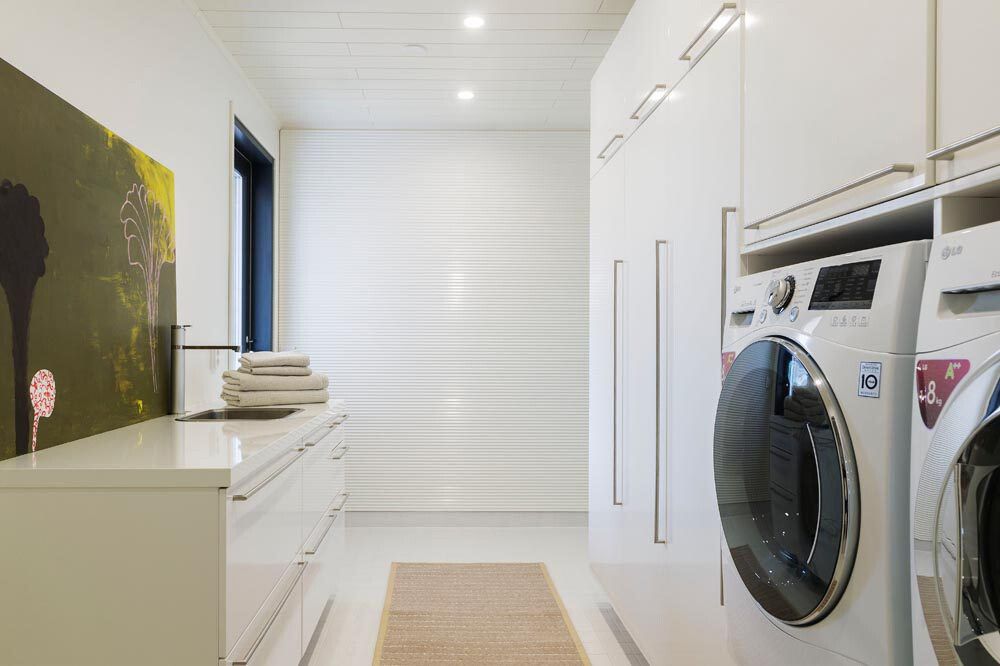 Sisustuspaneeli Siparila VIRE puhdas valkoinen 15 x 90 x 3600 mm