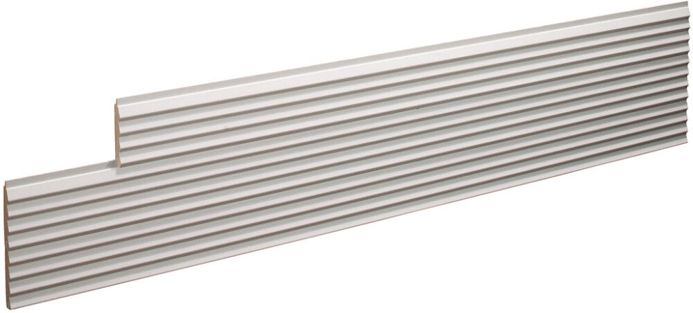 Sisustuspaneeli Siparila VIRE puhdas valkoinen 15 x 90 x 3600 mm