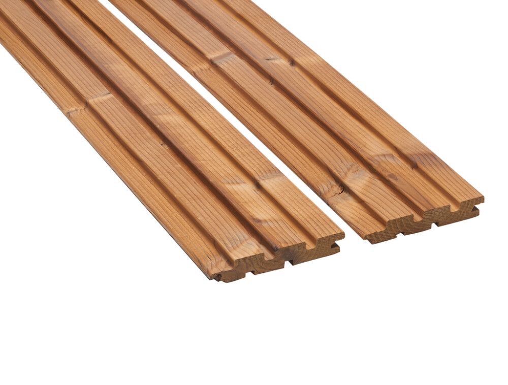 Sisustuspaneeli Siparila PURO Lämpökäsitelty kuusi 15 x 90 mm