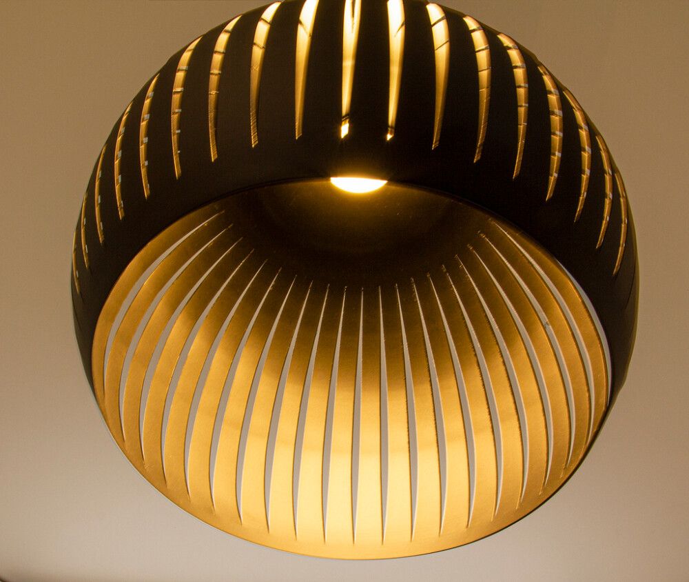 Riippuvalaisin Aneta Grafika Musta 30 × 30 × 36 cm