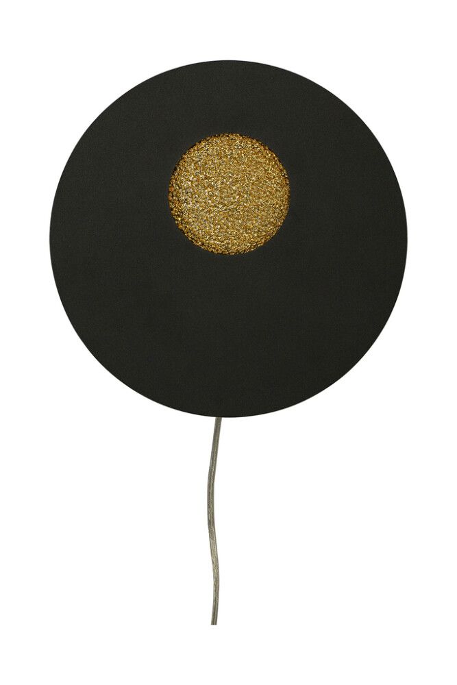 Seinävalaisin Aneta Planet Musta/Kulta 28 × 4,5 × 28 cm