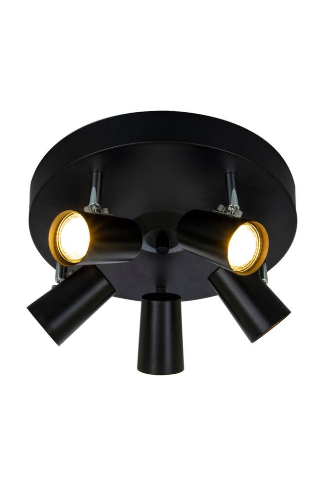 Kattospotti Aneta Pilot Musta/Kromi 30 × 30 × 16 cm