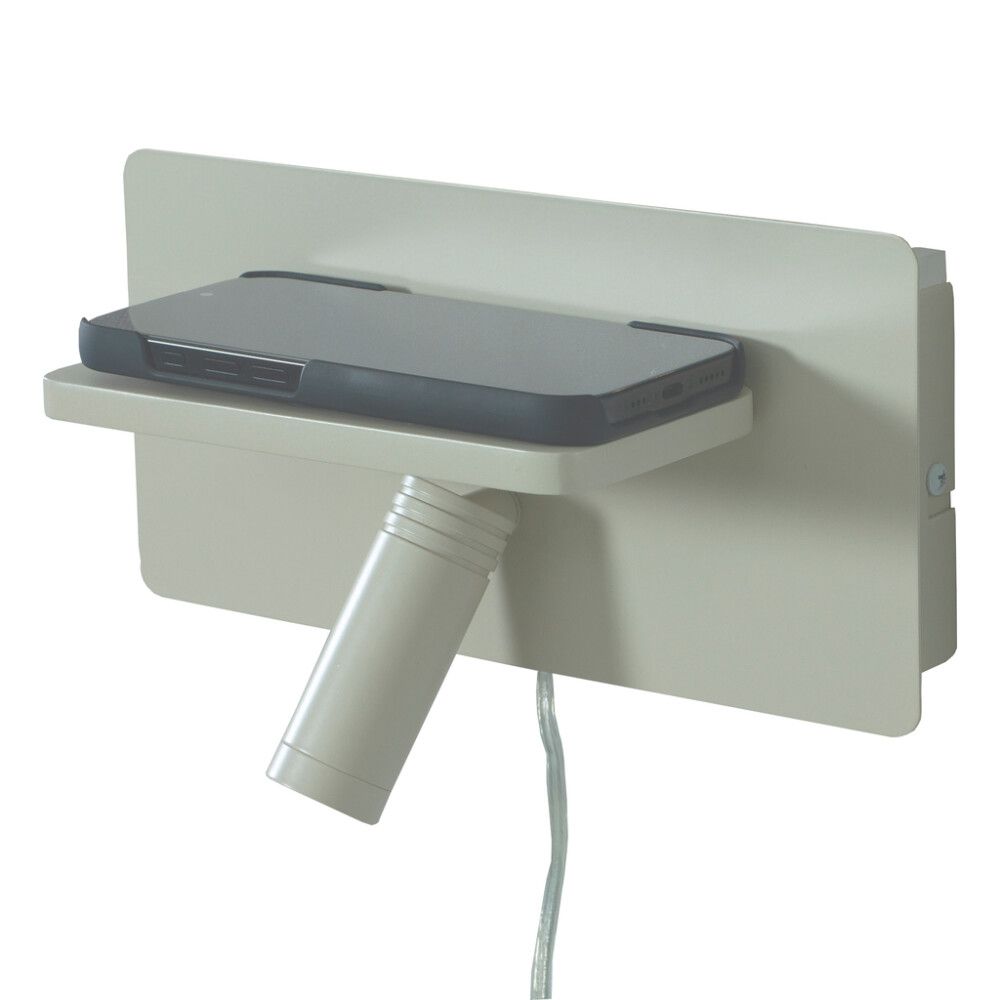 LED-seinävalaisin Aneta Gargador hiekka 24 x 12 cm