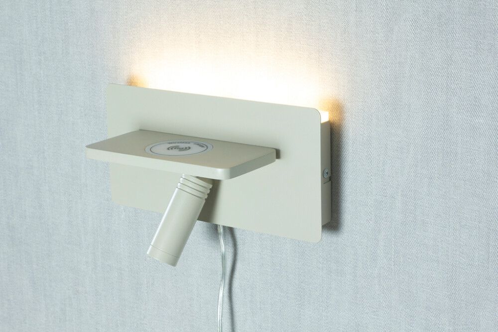 LED-seinävalaisin Aneta Gargador hiekka 24 x 12 cm