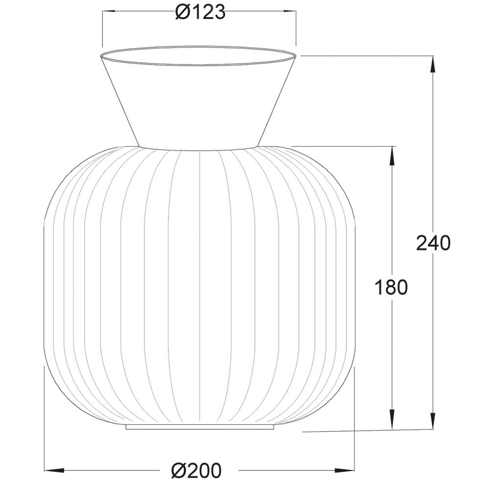 Kattovalaisin Aneta Vanja musta/valkoinen Ø 20 cm