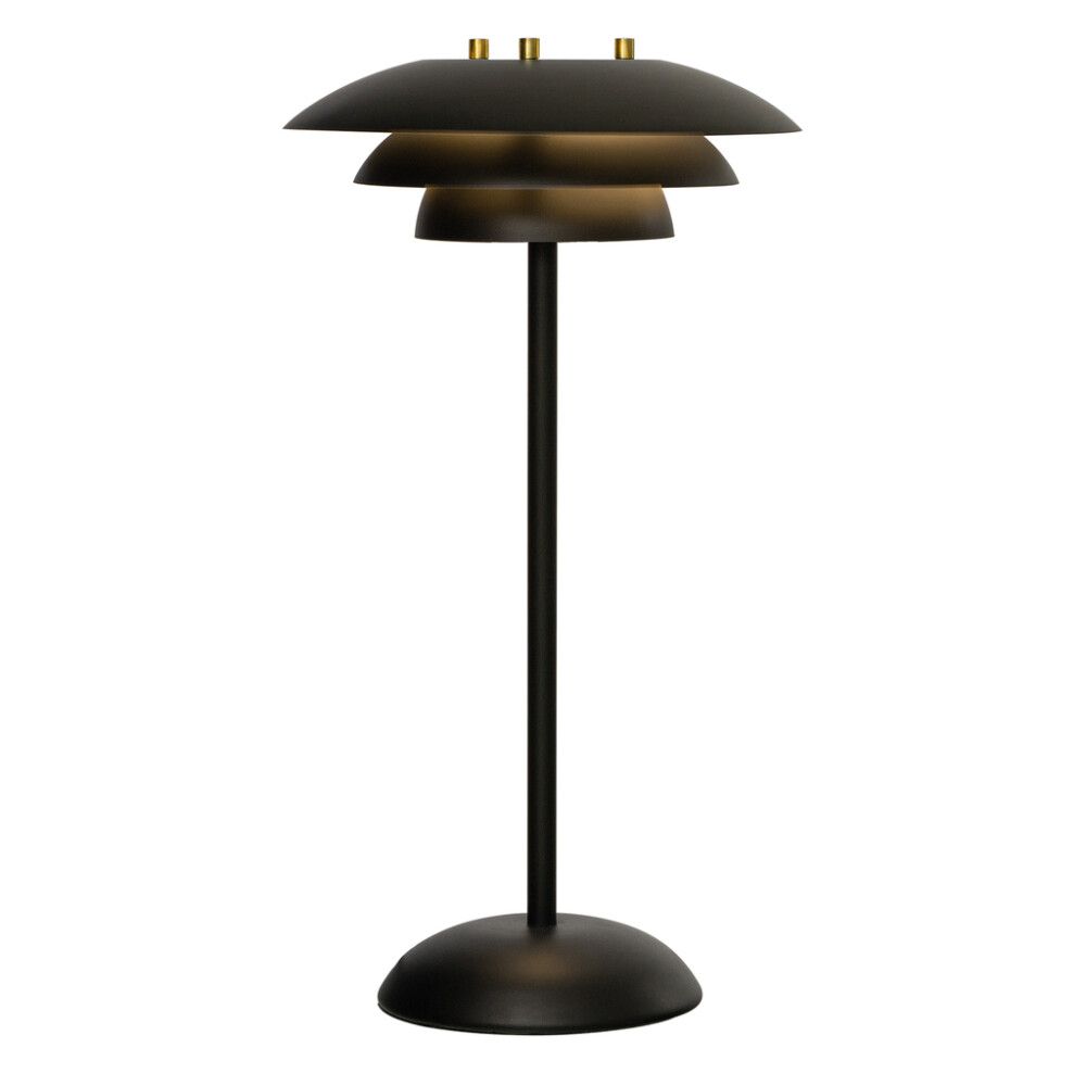 Ladattava pöytävalaisin Aneta Epsilon Ø 20 x 37 cm Musta