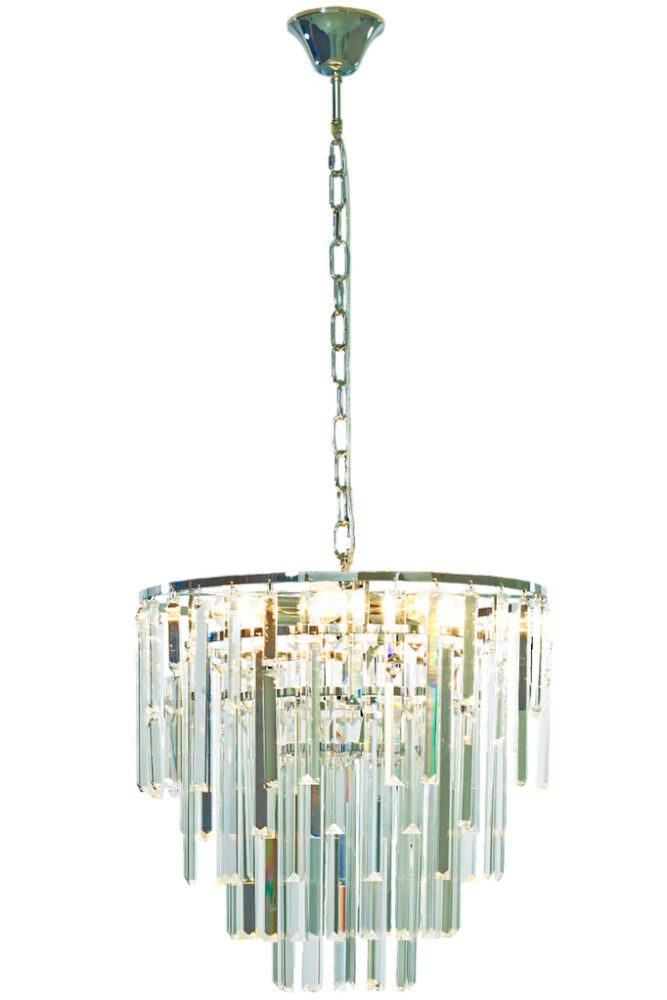 Kattovalaisin Aneta Strati krom/kirkas Ø 45 x 49 cm