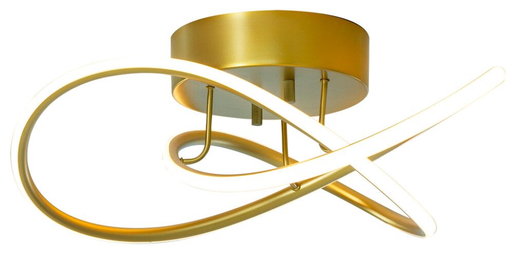 LED-kattovalaisin Aneta Roller 50 x 17 cm Kulta