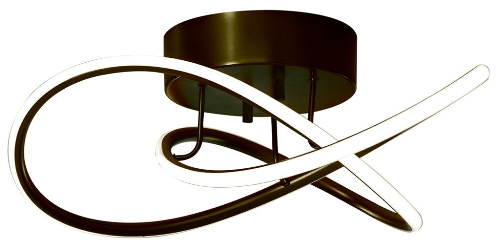 LED-kattovalaisin Aneta Roller 50 x 17 cm Musta