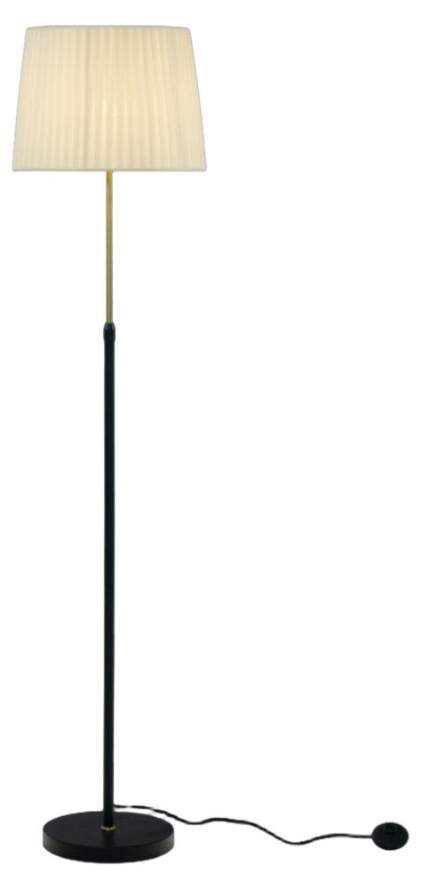 Lattiavalaisin Aneta Ezai musta/matta messinki Ø 36,5 x 155 cm