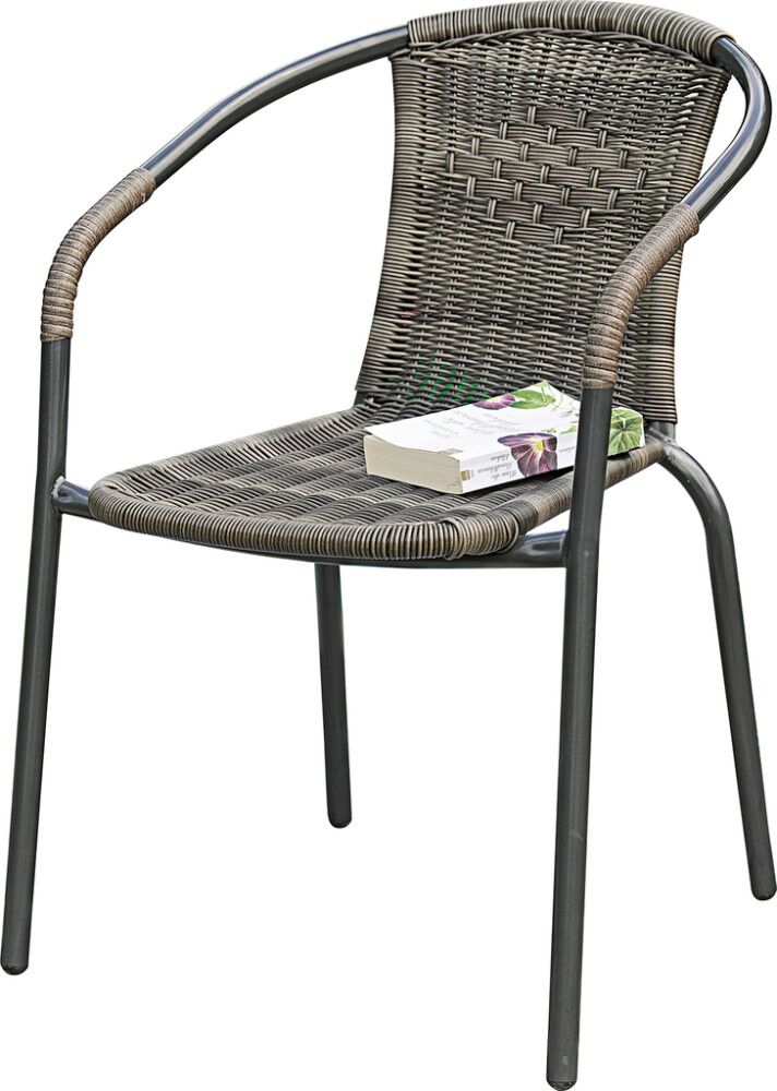 Puutarhatuoli Maike pinottava harmaa