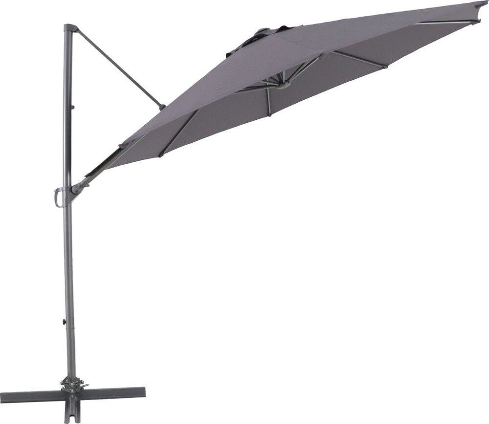 Aurinkovarjo SunFun Palermo Ø 300 cm Antrasiitti