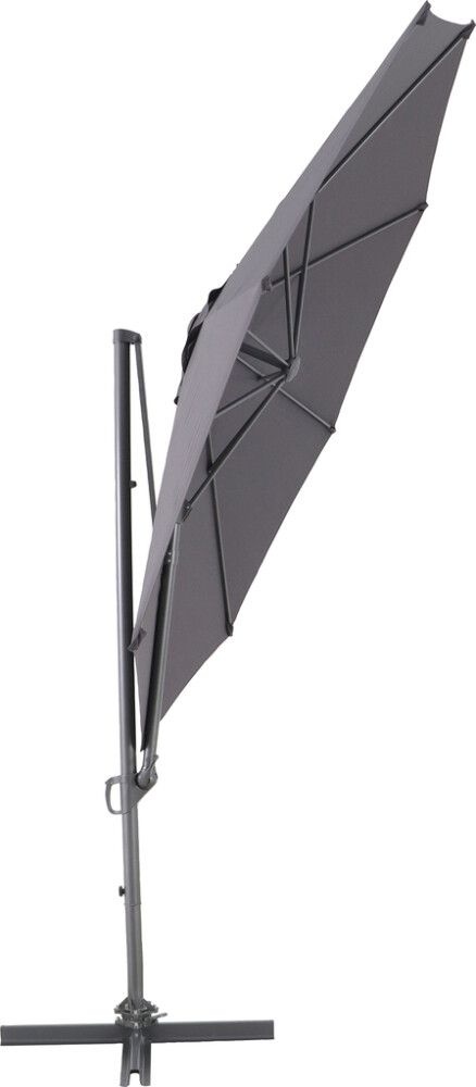 Aurinkovarjo SunFun Palermo Ø 300 cm Antrasiitti