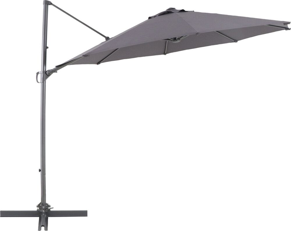 Aurinkovarjo SunFun Palermo Ø 300 cm Antrasiitti