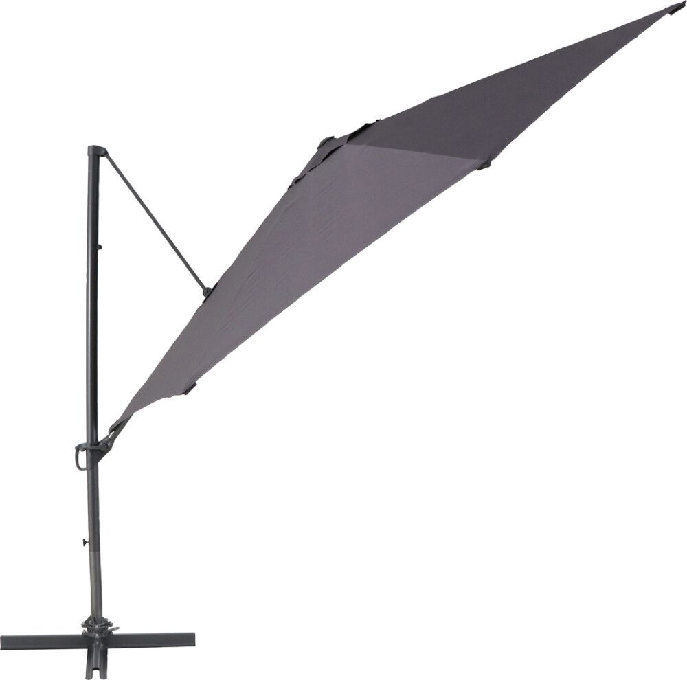 Aurinkovarjo SunFun Pisa Ø 350 cm Antrasiitti