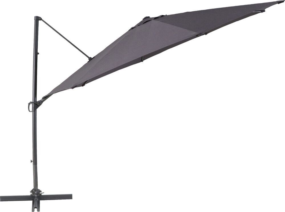 Aurinkovarjo SunFun Pisa Ø 350 cm Antrasiitti