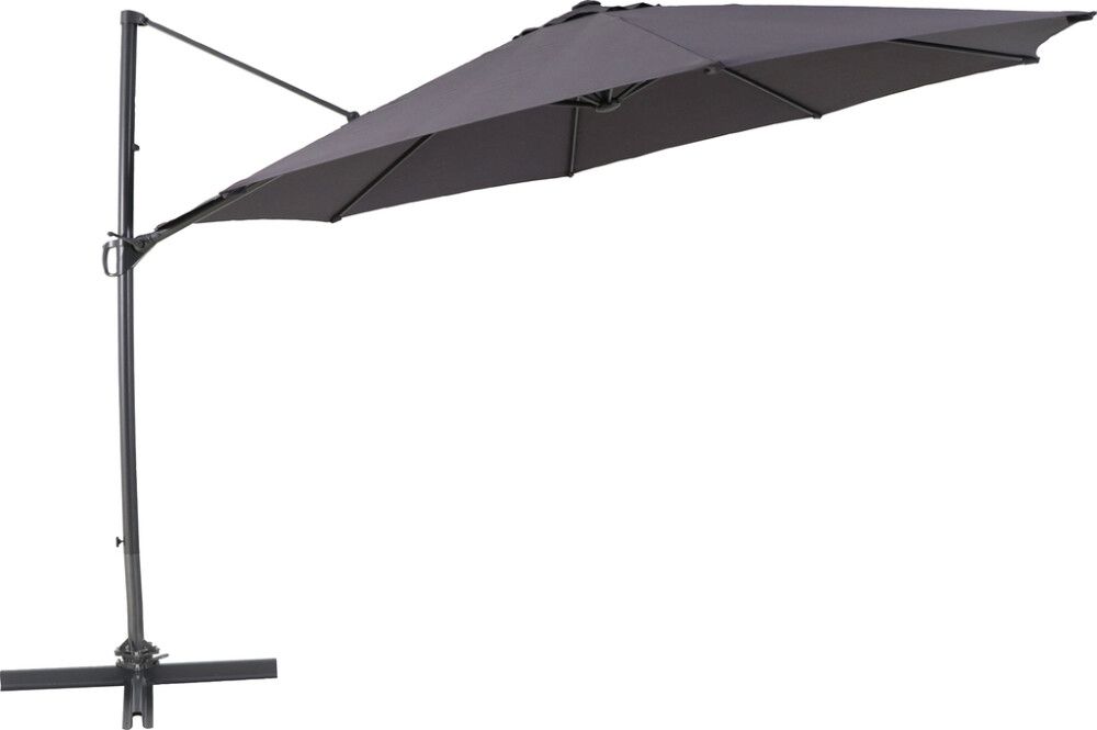 Aurinkovarjo SunFun Pisa Ø 350 cm Antrasiitti