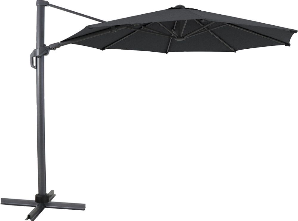 Aurinkovarjo SunFun Bergamo Ø 300 cm tummanharmaa