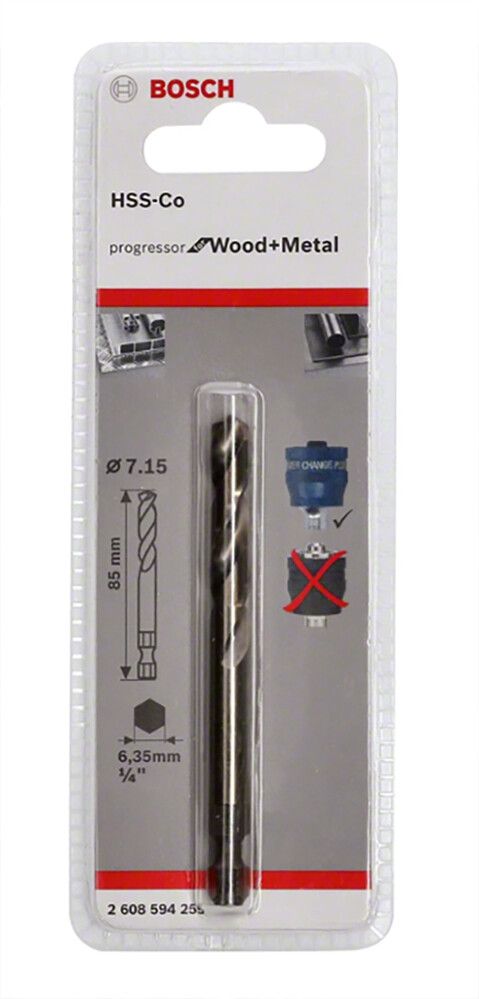 Esiporausterä Bosch HSS-Co 7,15 x 85 mm