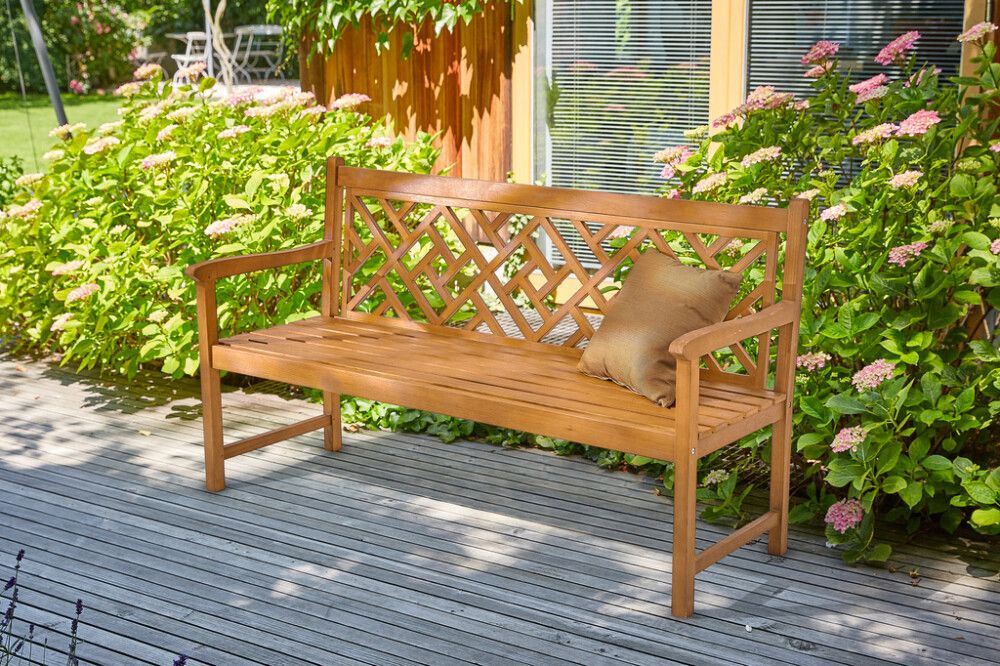 Puutarhapenkki Sunfun Diana 3-istuttava ruskea