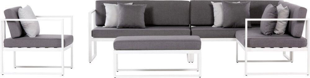 Pehmusteiden päälliset Sensum Skepparholmen kulmasohva tummanharmaa