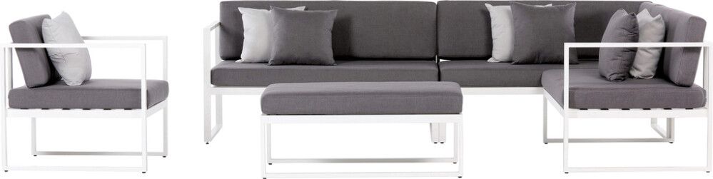 Pehmusteiden päälliset Sensum Skepparholmen kulmasohvaryhmä tummanharmaa