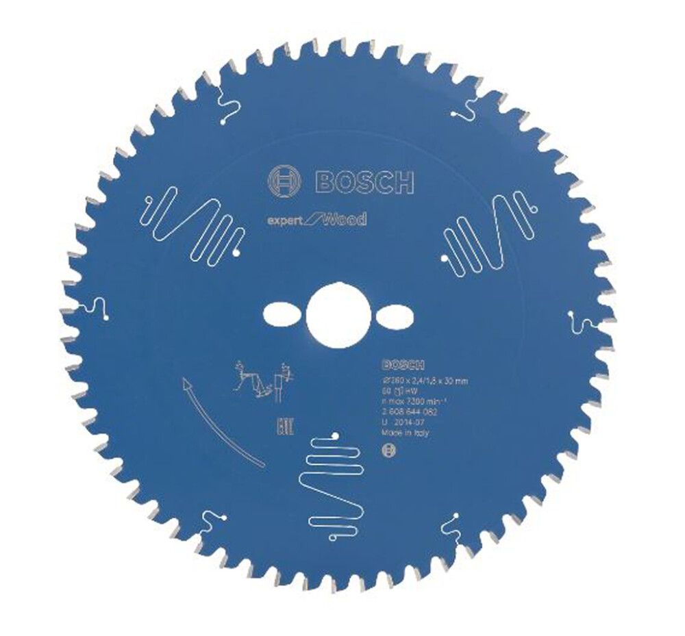 Pyörösahanterä Bosch Expert for Wood 260 x 2,4/1,8 x 30 mm T60