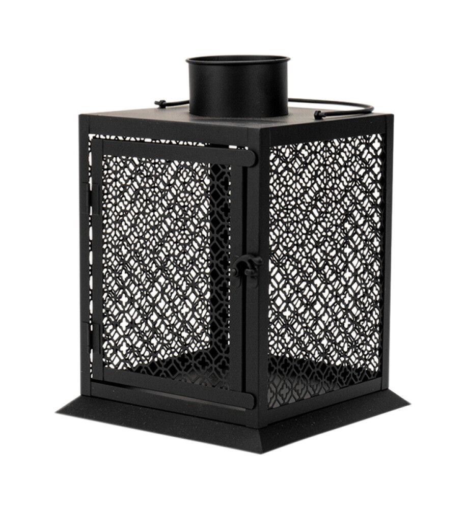 Lyhty musta 20 x 20 x 28,5 cm