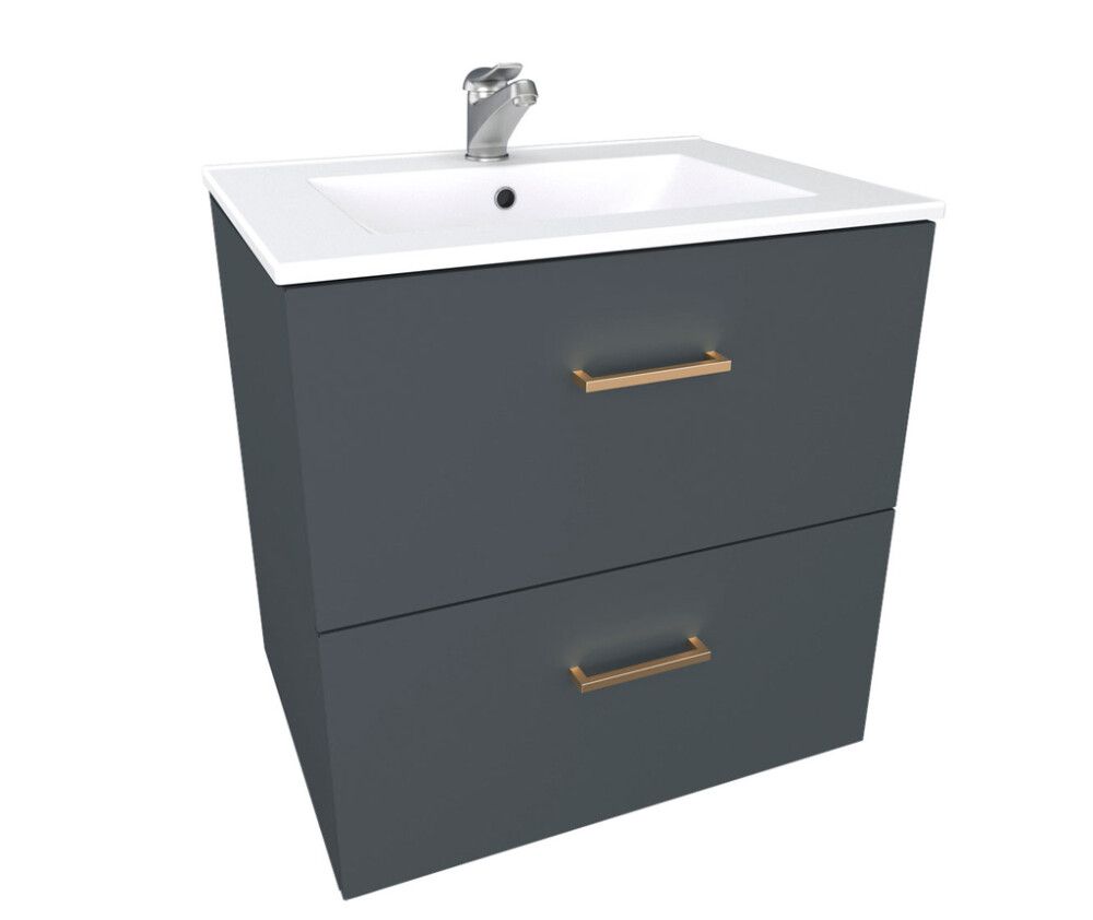 Allaskaappi Polaria Noval 600 Mattaharmaa 60 x 60 x 45 cm