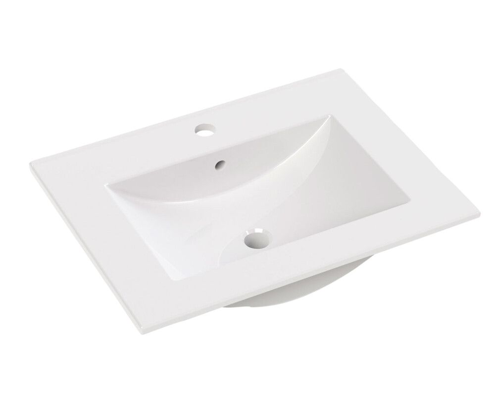 Pesuallas Noval kiiltävä valkoinen 60 x 46 x 18 cm