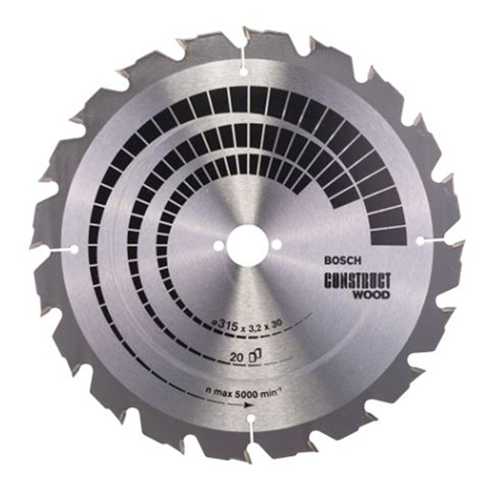 Pyörösahanterä Bosch Construct Wood 315 x 3,2 mm T20